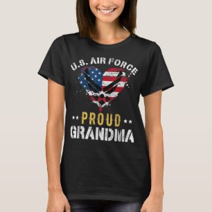 Camiseta Orgullosa Fuerza Aérea Abuela Bandera Americana Ve