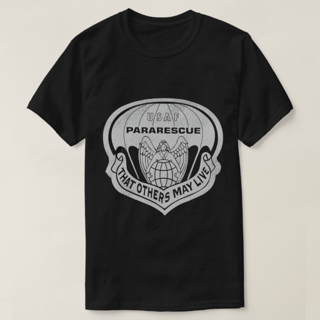 Camiseta Orgullosa Fuerza Aérea Pararescue Veterano Parares (Diseño del anverso)