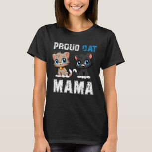 Camiseta Orgullosa Gato Mamá, gracioso Mascota Dueño del Dí