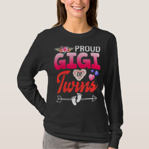 Camiseta Orgullosa Gigi de la abuela floral melliza feliz d
