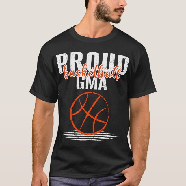 Camiseta Orgullosa Gma Abuela Baloncestista (Anverso)