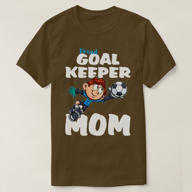 Camiseta Orgullosa Goalkeeper Mom (Diseño del anverso)