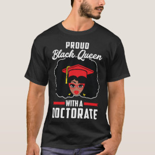 Camiseta Orgullosa graduación de doctorado en Reina negra
