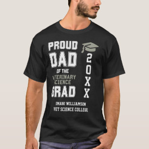 Camiseta Orgullosa graduación del Día del Padre VETERINARIO