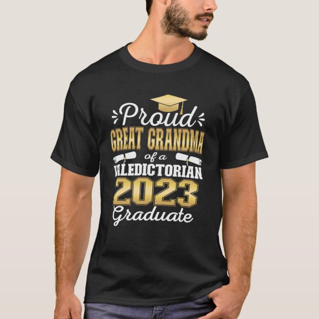 Camiseta Orgullosa Gran Abuela de Valedictorian 2023 (Anverso)