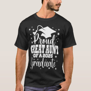 Camiseta Orgullosa Gran Tía De Clase De 2025 Graduada Senio