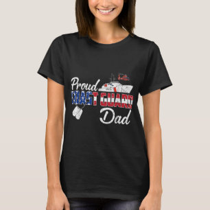 Camiseta Orgullosa Guardia Costera Papá Veteranos De La Fam