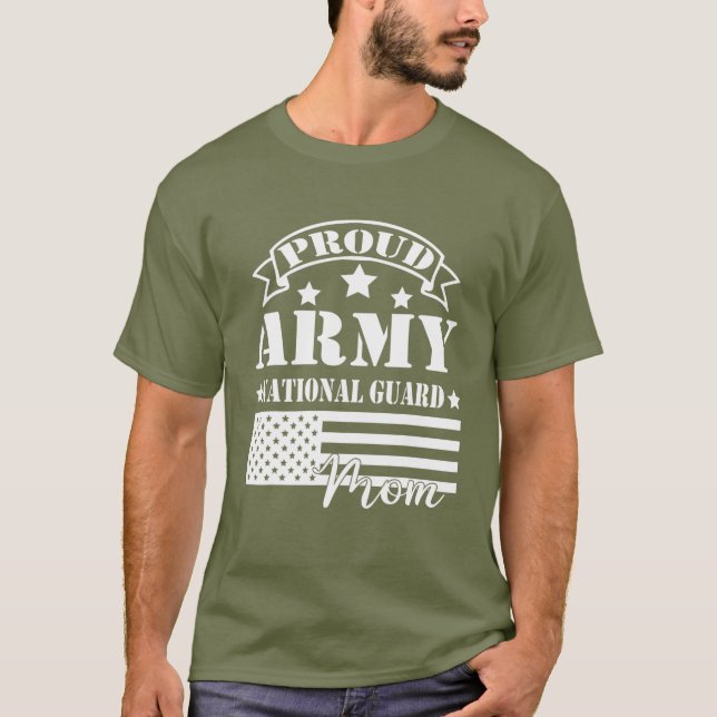 Camiseta Orgullosa Guardia Nacional Mamá Divertida Madre Mi (Anverso)