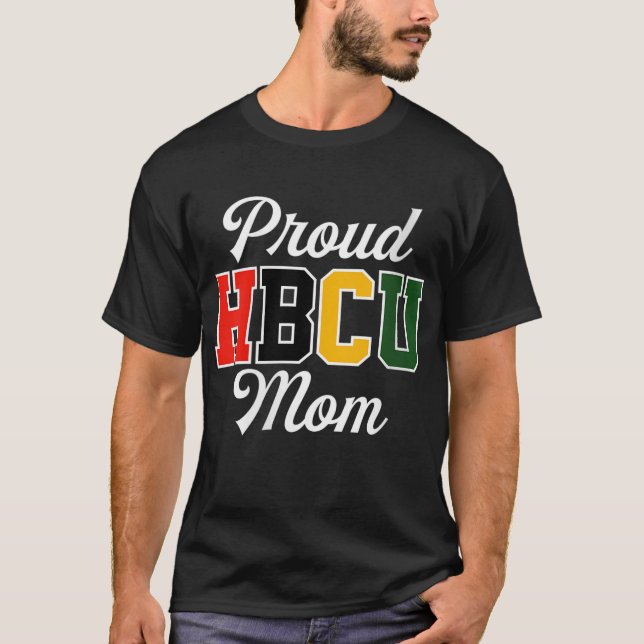 Camiseta Orgullosa HBCU Mamá Black College y madre universi (Anverso)