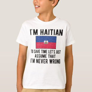 Camiseta Orgullosa herencia haitiana Haití remonta la band