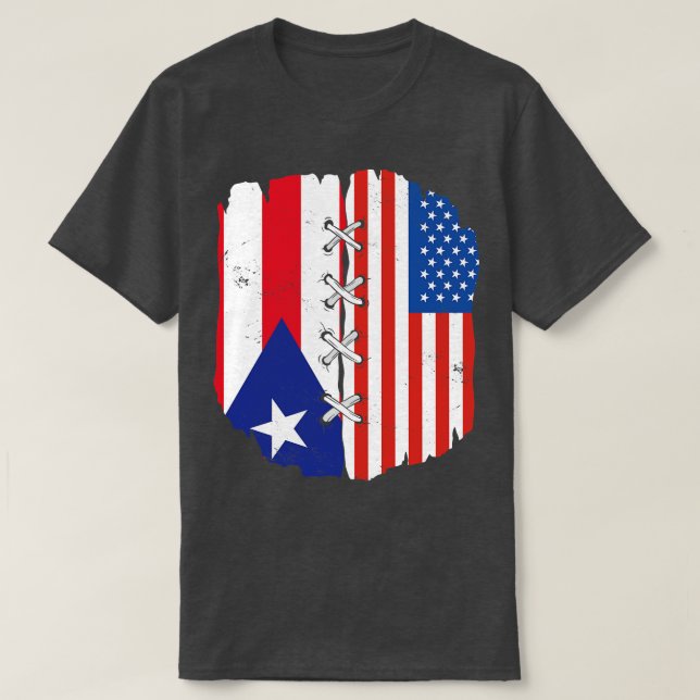 Camiseta Orgullosa herencia puertorriqueña Puerto Rico F (Diseño del anverso)