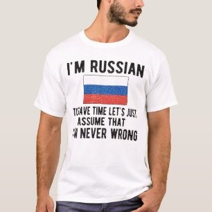 Camiseta Orgullosa herencia rusa: Rusia remonta la bandera