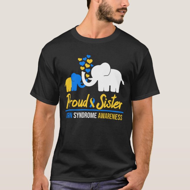 Camiseta Orgullosa hermana cita abajo regalos de conciencia (Anverso)