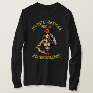 Camiseta Orgullosa Hermana De FireFighter