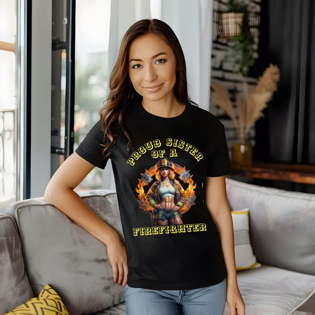 Camiseta Orgullosa Hermana de la determinación de FireFight (Subido por el creador)