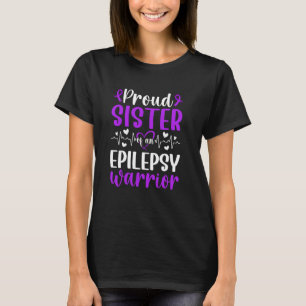 Camiseta Orgullosa Hermana De La Epilepsia De La Hermandad 
