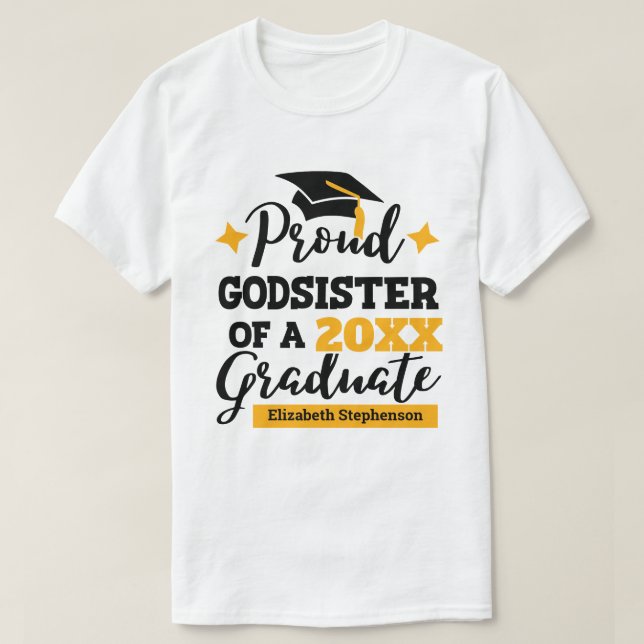 Camiseta Orgullosa hermana de la familia de graduados hacie (Diseño del anverso)