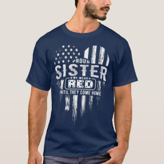 Camiseta Orgullosa hermana de la familia militar del Vierne