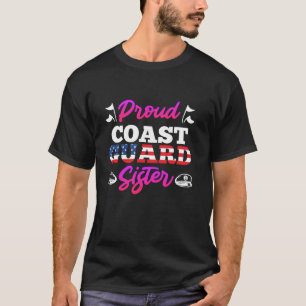 Camiseta Orgullosa hermana de la Guardia Costera, fanática
