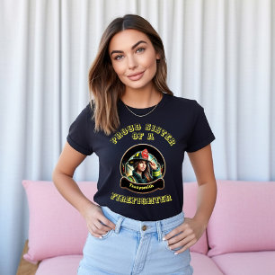 Camiseta Orgullosa Hermana de la inspiración de FireFighter