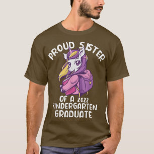 Camiseta Orgullosa Hermana De Un Graduado De Jardín De Niño