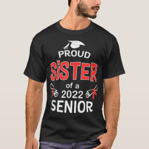 Camiseta Orgullosa Hermana de un Graduado Superior 2022 Gif