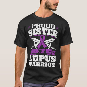 Camiseta Orgullosa Hermana De Un Lupus Guerrero, ÚNICA Cint