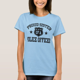 Camiseta Orgullosa hermana de un oficial de policía