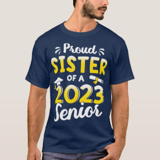 Camiseta Orgullosa hermana de una clase de graduación de 20