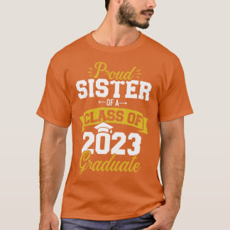 Camiseta Orgullosa hermana de una clase de graduados de 202