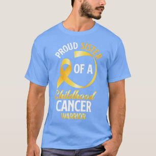 Camiseta Orgullosa Hermana De Una Hermana Guerrera Del Cánc