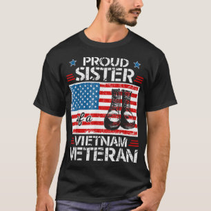 Camiseta Orgullosa Hermana De Vietnam Veterano Patriótico B