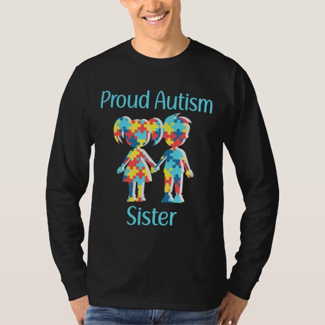 Camiseta Orgullosa hermana del autismo (Anverso)