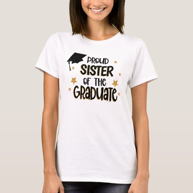 Camiseta Orgullosa hermana del graduado (Anverso)