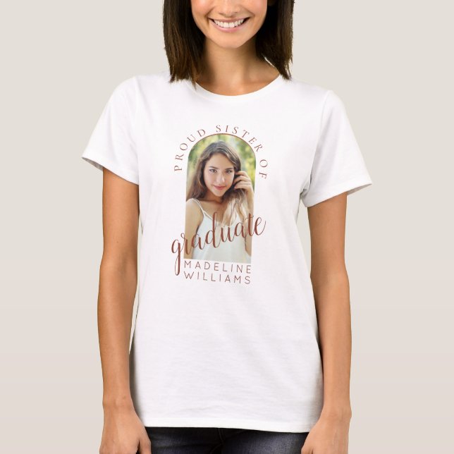 Camiseta Orgullosa hermana del graduado (Anverso)