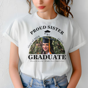 Camiseta Orgullosa hermana del graduado superior
