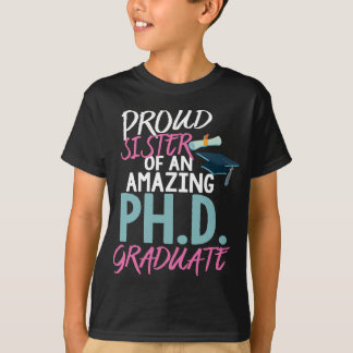 Camiseta Orgullosa Hermana Graduación de Doctorado en Docto