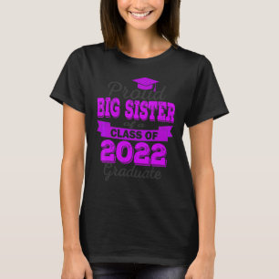 Camiseta Orgullosa Hermana Grande Del Graduado 2022 Gradu