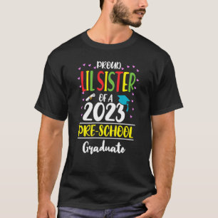 Camiseta Orgullosa hermana Lil de una clase de preescolar 2