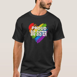 Camiseta Orgullosa hermana mayor Lgbt Orgullo Gay Rival D