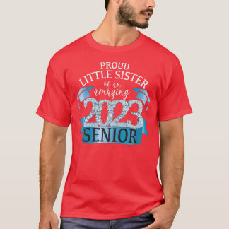 Camiseta Orgullosa hermanita de un anciano de 2023 con un c