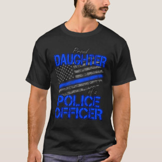 Camiseta Orgullosa Hija De Agentes De Policía