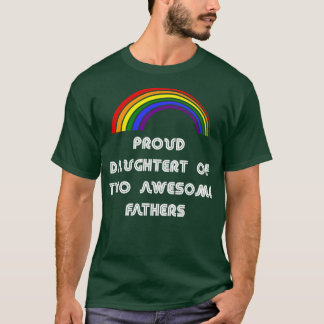 Camiseta Orgullosa hija de dos increíbles padres LGBT P