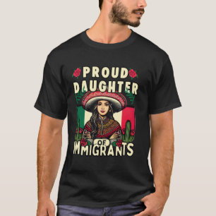 Camiseta Orgullosa Hija De Inmigrantes Orgullo Comunidad La