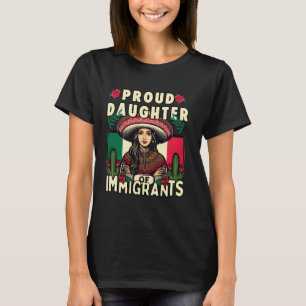 Camiseta Orgullosa Hija De Inmigrantes Orgullo De La Comuni