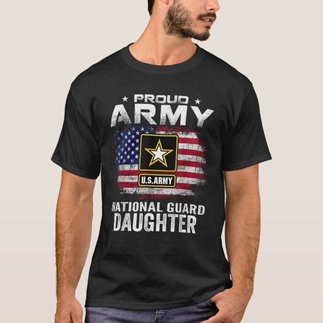 Camiseta Orgullosa hija de la Guardia Nacional del Ejército (Anverso)