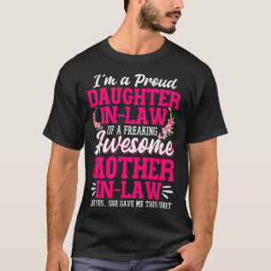 Camiseta Orgullosa Hija De La Ley De Una Maravillosa E Impr