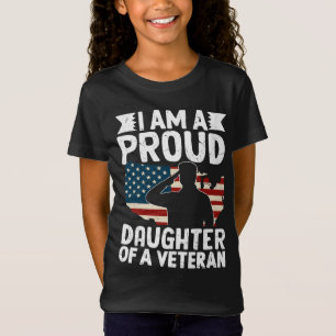 Camiseta Orgullosa Hija De Un Padre Patriótico Militar Vete