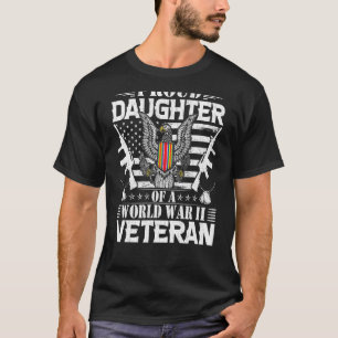 Camiseta Orgullosa Hija De Un Veterano De La Guerra Mundial