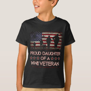 Camiseta Orgullosa Hija De Un Veterano De La Segunda Guerra